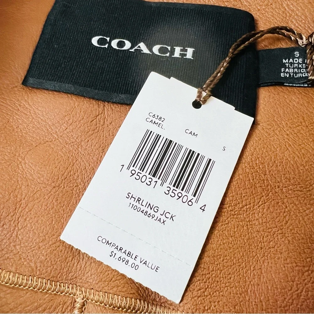 NWT Coach Shearling Jacket - Picture 7 of 13